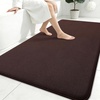 image:imageSmiry Memory Foam Bath Mat 30x20 Extra Soft NonSlip Bathroom Rug Ultra Absorbent Quick Dry Machine Washable Bathroom Mat for Shower Tub amp Floor Decor GreyBrown
