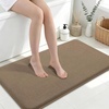 image:imageSmiry Memory Foam Bath Mat 30x20 Extra Soft NonSlip Bathroom Rug Ultra Absorbent Quick Dry Machine Washable Bathroom Mat for Shower Tub amp Floor Decor GreyCamel