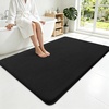 image:imageSmiry Memory Foam Bath Mat 30x20 Extra Soft NonSlip Bathroom Rug Ultra Absorbent Quick Dry Machine Washable Bathroom Mat for Shower Tub amp Floor Decor GreyBlack