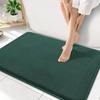 image:imageSmiry Memory Foam Bath Mat 30x20 Extra Soft NonSlip Bathroom Rug Ultra Absorbent Quick Dry Machine Washable Bathroom Mat for Shower Tub amp Floor Decor GreyGreen