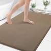 image:imageSmiry Memory Foam Bath Mat 30x20 Extra Soft NonSlip Bathroom Rug Ultra Absorbent Quick Dry Machine Washable Bathroom Mat for Shower Tub amp Floor Decor GreyCamel