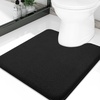 image:imageSmiry Memory Foam Bath Mat 30x20 Extra Soft NonSlip Bathroom Rug Ultra Absorbent Quick Dry Machine Washable Bathroom Mat for Shower Tub amp Floor Decor GreyBlack