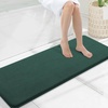 image:imageSmiry Memory Foam Bath Mat 30x20 Extra Soft NonSlip Bathroom Rug Ultra Absorbent Quick Dry Machine Washable Bathroom Mat for Shower Tub amp Floor Decor GreyGreen