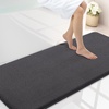 image:imageSmiry Memory Foam Bath Mat 30x20 Extra Soft NonSlip Bathroom Rug Ultra Absorbent Quick Dry Machine Washable Bathroom Mat for Shower Tub amp Floor Decor GreyDary Grey