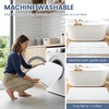 image:imageSmiry Memory Foam Bath Mat 30x20 Extra Soft NonSlip Bathroom Rug Ultra Absorbent Quick Dry Machine Washable Bathroom Mat for Shower Tub amp Floor Decor GreyWhite