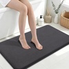 image:imageSmiry Memory Foam Bath Mat 30x20 Extra Soft NonSlip Bathroom Rug Ultra Absorbent Quick Dry Machine Washable Bathroom Mat for Shower Tub amp Floor Decor GreyDary Grey