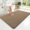 image:imageSmiry Memory Foam Bath Mat 30x20 Extra Soft NonSlip Bathroom Rug Ultra Absorbent Quick Dry Machine Washable Bathroom Mat for Shower Tub amp Floor Decor GreyCamel