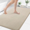 image:imageSmiry Memory Foam Bath Mat 30x20 Extra Soft NonSlip Bathroom Rug Ultra Absorbent Quick Dry Machine Washable Bathroom Mat for Shower Tub amp Floor Decor GreyBeige