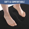 image:imageSmiry Memory Foam Bath Mat 30x20 Extra Soft NonSlip Bathroom Rug Ultra Absorbent Quick Dry Machine Washable Bathroom Mat for Shower Tub amp Floor Decor GreyBlack