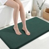 image:imageSmiry Memory Foam Bath Mat 30x20 Extra Soft NonSlip Bathroom Rug Ultra Absorbent Quick Dry Machine Washable Bathroom Mat for Shower Tub amp Floor Decor GreyGreen