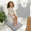 image:imageSmiry Memory Foam Bath Mat 30x20 Extra Soft NonSlip Bathroom Rug Ultra Absorbent Quick Dry Machine Washable Bathroom Mat for Shower Tub amp Floor Decor GreyGrey
