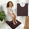 image:imageSmiry Memory Foam Bath Mat 30x20 Extra Soft NonSlip Bathroom Rug Ultra Absorbent Quick Dry Machine Washable Bathroom Mat for Shower Tub amp Floor Decor GreyBrown