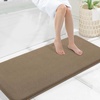 image:imageSmiry Memory Foam Bath Mat 30x20 Extra Soft NonSlip Bathroom Rug Ultra Absorbent Quick Dry Machine Washable Bathroom Mat for Shower Tub amp Floor Decor GreyCamel