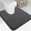 image:imageSmiry Memory Foam Bath Mat 30x20 Extra Soft NonSlip Bathroom Rug Ultra Absorbent Quick Dry Machine Washable Bathroom Mat for Shower Tub amp Floor Decor GreyDary Grey