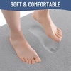 image:imageSmiry Memory Foam Bath Mat 30x20 Extra Soft NonSlip Bathroom Rug Ultra Absorbent Quick Dry Machine Washable Bathroom Mat for Shower Tub amp Floor Decor GreyGrey