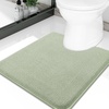 image:imageSmiry Memory Foam Bath Mat 30x20 Extra Soft NonSlip Bathroom Rug Ultra Absorbent Quick Dry Machine Washable Bathroom Mat for Shower Tub amp Floor Decor GreySage Green