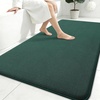 image:imageSmiry Memory Foam Bath Mat 30x20 Extra Soft NonSlip Bathroom Rug Ultra Absorbent Quick Dry Machine Washable Bathroom Mat for Shower Tub amp Floor Decor GreyGreen