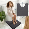 image:imageSmiry Memory Foam Bath Mat 30x20 Extra Soft NonSlip Bathroom Rug Ultra Absorbent Quick Dry Machine Washable Bathroom Mat for Shower Tub amp Floor Decor GreyDary Grey