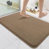 image:imageSmiry Memory Foam Bath Mat 30x20 Extra Soft NonSlip Bathroom Rug Ultra Absorbent Quick Dry Machine Washable Bathroom Mat for Shower Tub amp Floor Decor GreyCamel