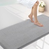 image:imageSmiry Memory Foam Bath Mat 30x20 Extra Soft NonSlip Bathroom Rug Ultra Absorbent Quick Dry Machine Washable Bathroom Mat for Shower Tub amp Floor Decor GreyGrey