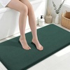 image:imageSmiry Memory Foam Bath Mat 30x20 Extra Soft NonSlip Bathroom Rug Ultra Absorbent Quick Dry Machine Washable Bathroom Mat for Shower Tub amp Floor Decor GreyGreen