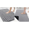 image:imageSmiry Bathroom Rugs Set 2 Piece30x20 Plus 30x20 Soft Absorbent Bath Mat Non Slip Machine Washable Quick Dry Bath Rugs for Bathroom Floor Tub Shower Grey