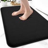 image:imageSmiry Memory Foam Bath Mat 30x20 Extra Soft NonSlip Bathroom Rug Ultra Absorbent Quick Dry Machine Washable Bathroom Mat for Shower Tub amp Floor Decor GreyBlack