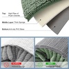 image:imageSmiry Luxury Chenille Bathroom Rugs 120X24 Extra Soft and Absorbent Shaggy Bath Mat Machine Washable NonSlip Plush Carpet Runner for Tub Shower and Floor Home Decor Accessories Sage Green