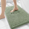 image:imageSmiry Luxury Chenille Bathroom Rugs 120X24 Extra Soft and Absorbent Shaggy Bath Mat Machine Washable NonSlip Plush Carpet Runner for Tub Shower and Floor Home Decor Accessories Sage Green