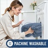 image:imageSmiry Luxury Chenille Bathroom Rugs 24x16 Extra Soft and Absorbent Shaggy Bath Mat Machine Washable NonSlip Plush Carpet Runner for Tub Shower and Floor Home Decor Accessories Sage GreenGrayish Blue