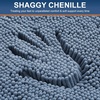 image:imageSmiry Luxury Chenille Bathroom Rugs 24x16 Extra Soft and Absorbent Shaggy Bath Mat Machine Washable NonSlip Plush Carpet Runner for Tub Shower and Floor Home Decor Accessories Sage GreenGrayish Blue