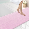 image:imageSmiry Luxury Chenille Bathroom Rugs 24x16 Extra Soft and Absorbent Shaggy Bath Mat Machine Washable NonSlip Plush Carpet Runner for Tub Shower and Floor Home Decor Accessories Sage GreenPink