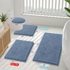image:imageSmiry Luxury Chenille Bathroom Rugs 24x16 Extra Soft and Absorbent Shaggy Bath Mat Machine Washable NonSlip Plush Carpet Runner for Tub Shower and Floor Home Decor Accessories Sage GreenGrayish Blue