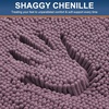 image:imageSmiry Luxury Chenille Bathroom Rugs 24x16 Extra Soft and Absorbent Shaggy Bath Mat Machine Washable NonSlip Plush Carpet Runner for Tub Shower and Floor Home Decor Accessories Sage GreenDeep Plum