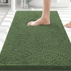 image:imageSmiry Luxury Chenille Bathroom Rugs 24x16 Extra Soft and Absorbent Shaggy Bath Mat Machine Washable NonSlip Plush Carpet Runner for Tub Shower and Floor Home Decor Accessories Sage GreenOlive Green