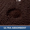 image:imageSmiry Luxury Chenille Bathroom Rugs 24x16 Extra Soft and Absorbent Shaggy Bath Mat Machine Washable NonSlip Plush Carpet Runner for Tub Shower and Floor Home Decor Accessories Sage GreenBrown