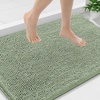 image:imageSmiry Luxury Chenille Bathroom Rugs 24x16 Extra Soft and Absorbent Shaggy Bath Mat Machine Washable NonSlip Plush Carpet Runner for Tub Shower and Floor Home Decor Accessories Sage GreenSage Green