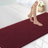 image:imageSmiry Luxury Chenille Bathroom Rugs 24x16 Extra Soft and Absorbent Shaggy Bath Mat Machine Washable NonSlip Plush Carpet Runner for Tub Shower and Floor Home Decor Accessories Sage GreenBurgundy