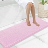 image:imageSmiry Luxury Chenille Bathroom Rugs 24x16 Extra Soft and Absorbent Shaggy Bath Mat Machine Washable NonSlip Plush Carpet Runner for Tub Shower and Floor Home Decor Accessories Sage GreenPink