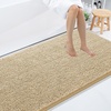 image:imageSmiry Luxury Chenille Bathroom Rugs 24x16 Extra Soft and Absorbent Shaggy Bath Mat Machine Washable NonSlip Plush Carpet Runner for Tub Shower and Floor Home Decor Accessories Sage GreenBeige