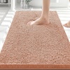 image:imageSmiry Luxury Chenille Bathroom Rugs 24x16 Extra Soft and Absorbent Shaggy Bath Mat Machine Washable NonSlip Plush Carpet Runner for Tub Shower and Floor Home Decor Accessories Sage GreenPeach