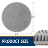 image:imageSmiry Luxury Chenille Bathroom Rugs 24x16 Extra Soft and Absorbent Shaggy Bath Mat Machine Washable NonSlip Plush Carpet Runner for Tub Shower and Floor Home Decor Accessories Sage GreenLight Grey