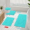image:imageSmiry Luxury Chenille Bathroom Rugs 24x16 Extra Soft and Absorbent Shaggy Bath Mat Machine Washable NonSlip Plush Carpet Runner for Tub Shower and Floor Home Decor Accessories Sage GreenTurquoise