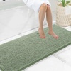 image:imageSmiry Luxury Chenille Bathroom Rugs 24x16 Extra Soft and Absorbent Shaggy Bath Mat Machine Washable NonSlip Plush Carpet Runner for Tub Shower and Floor Home Decor Accessories Sage GreenSage Green
