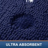 image:imageSmiry Luxury Chenille Bathroom Rugs 24x16 Extra Soft and Absorbent Shaggy Bath Mat Machine Washable NonSlip Plush Carpet Runner for Tub Shower and Floor Home Decor Accessories Sage GreenNavy Blue