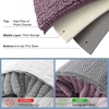 image:imageSmiry Luxury Chenille Bathroom Rugs 24x16 Extra Soft and Absorbent Shaggy Bath Mat Machine Washable NonSlip Plush Carpet Runner for Tub Shower and Floor Home Decor Accessories Sage GreenDeep Plum