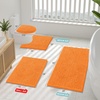 image:imageSmiry Luxury Chenille Bathroom Rugs 24x16 Extra Soft and Absorbent Shaggy Bath Mat Machine Washable NonSlip Plush Carpet Runner for Tub Shower and Floor Home Decor Accessories Sage GreenOrange