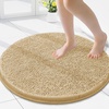 image:imageSmiry Luxury Chenille Bathroom Rugs 24x16 Extra Soft and Absorbent Shaggy Bath Mat Machine Washable NonSlip Plush Carpet Runner for Tub Shower and Floor Home Decor Accessories Sage GreenBeige