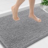 image:imageSmiry Luxury Chenille Bathroom Rugs 24x16 Extra Soft and Absorbent Shaggy Bath Mat Machine Washable NonSlip Plush Carpet Runner for Tub Shower and Floor Home Decor Accessories Sage GreenGrey