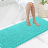image:imageSmiry Luxury Chenille Bathroom Rugs 24x16 Extra Soft and Absorbent Shaggy Bath Mat Machine Washable NonSlip Plush Carpet Runner for Tub Shower and Floor Home Decor Accessories Sage GreenTurquoise